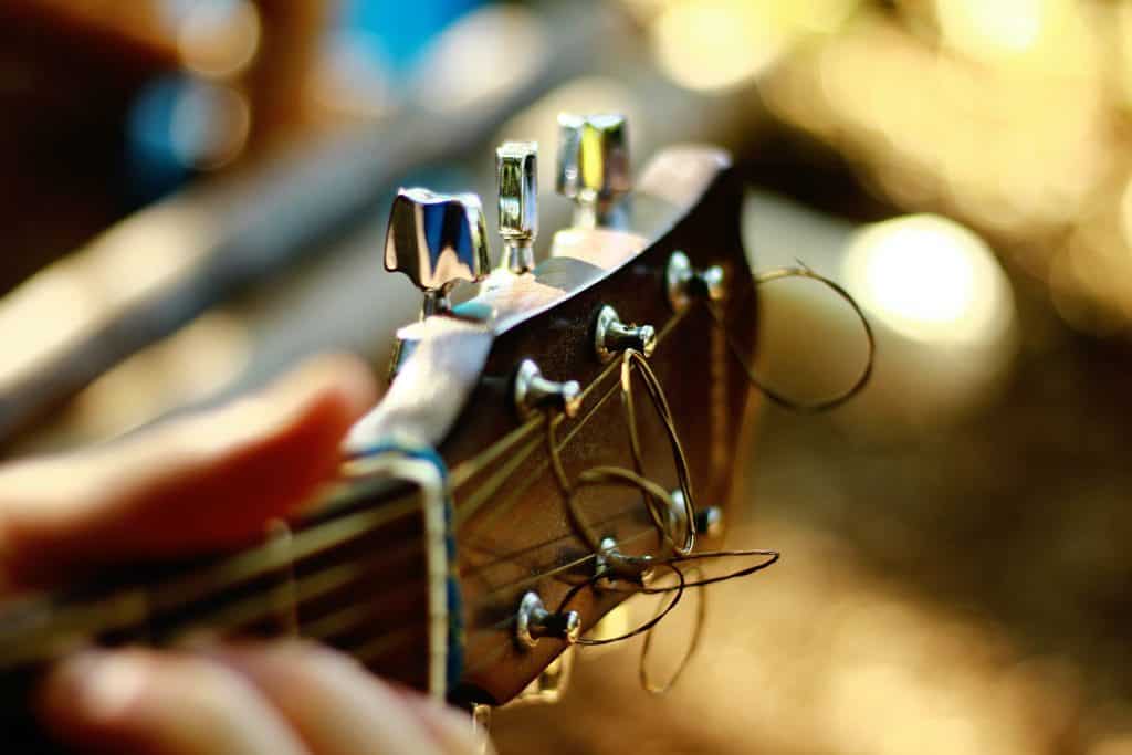 person playing guitar